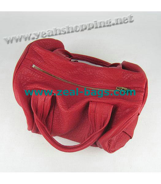 AAA Replica Alexander Wang Rocco Mini Duffle Top Handle Red - Click Image to Close